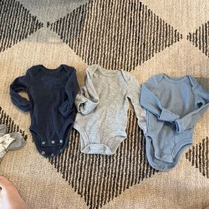 Waffle knit long sleeve onesies never worn